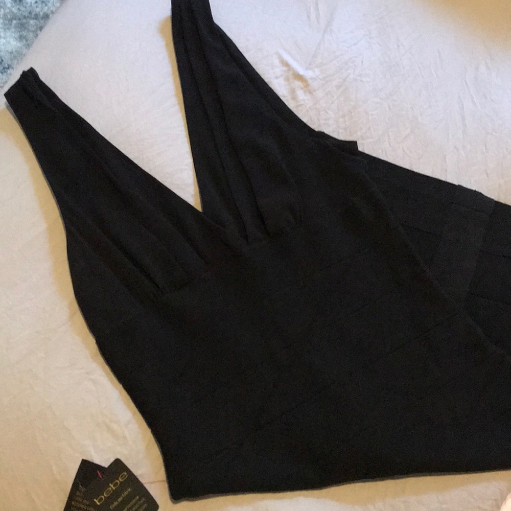 Bebe chiffon and bandage dress